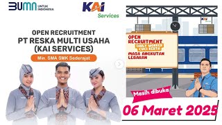 Lowongan kerja di PT. Reska Multi Usaha || loker khusus pramugara dan pramugari kereta api