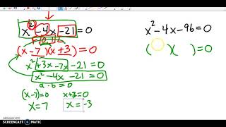 Solving Quadratic Equations ZPP