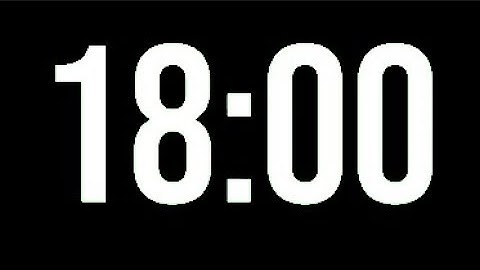 18 Minute Timer - 1080 Seconds Countdown