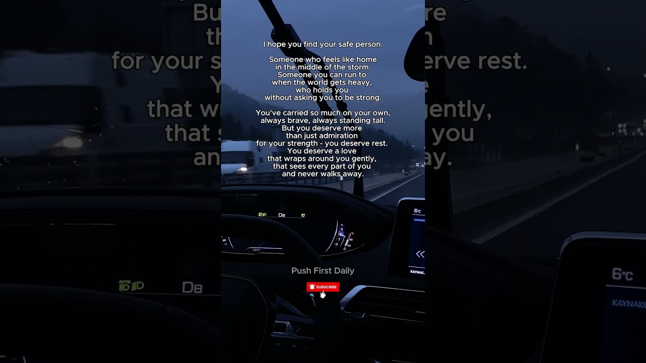 I hope you find your safe person. 