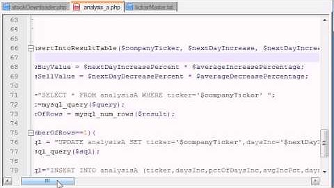 PHP Stock Market Analyzer - 18 - Inserting Into a Result Table
