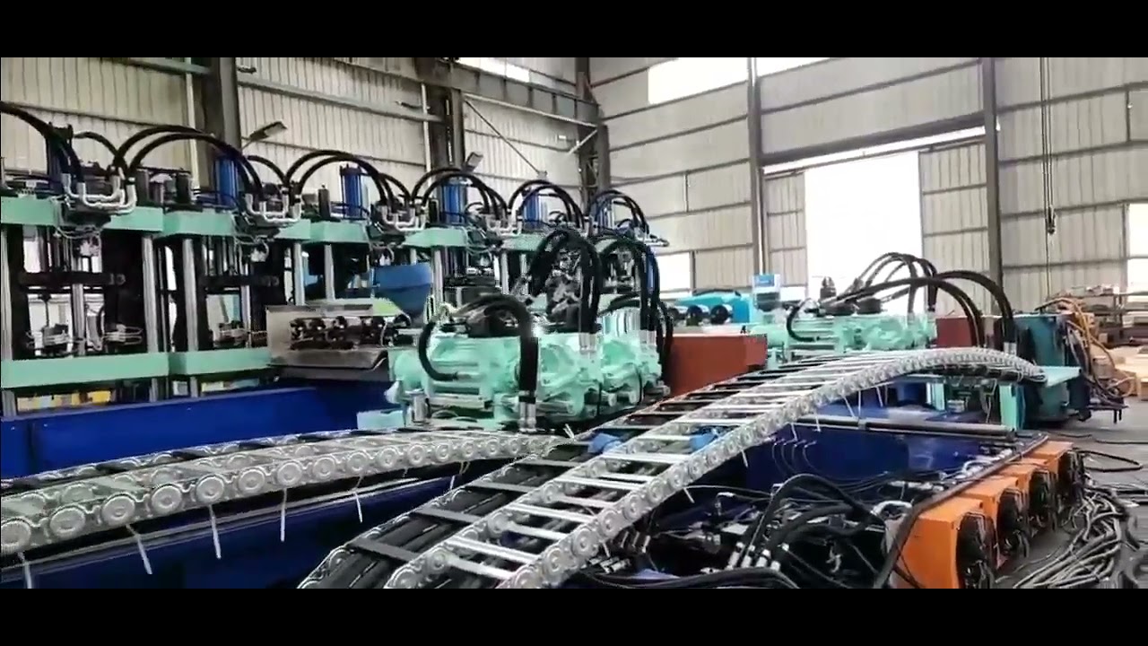 EVA foam injection molding machine8 station 4injections YouTube