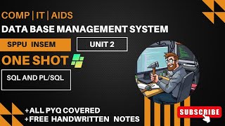 DBMS | Unit 2 | SQL AND PL/SQL | SPPU T.E. Comp Sem 5 | ONESHOT @Crafters.think_hatch 