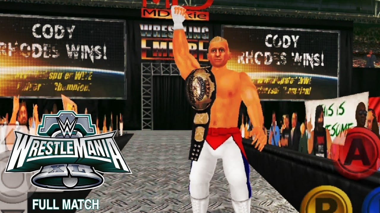 FULL MATCH: Cody vs. Reigns – Undisputed WWE Title Match: WrestleMania XL Sunday (Wrestling Empire)