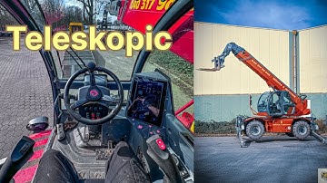 Unloading a Telehandler from a Truck. In Hamburg, Germany🇩🇪