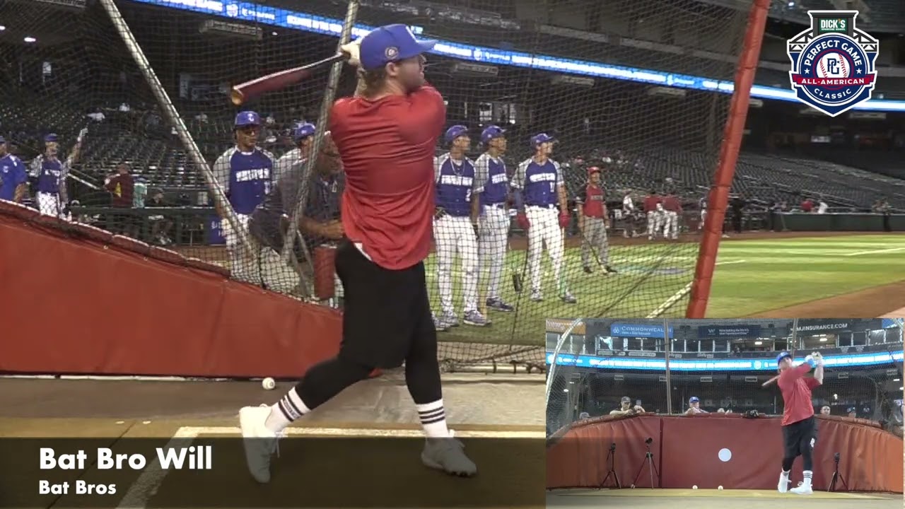 Bat Bros Will Prospect Video, Bat Bros. Full BP at PG All American
