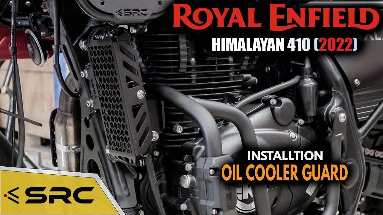 ROYAL ENFIELD HIMALAYAN 410/2022[INSTALL] OILCOOLER GUARD YouTube