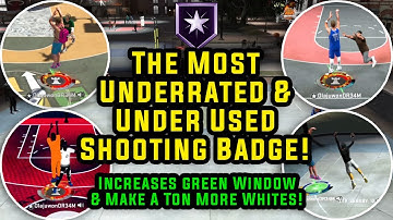 NBA 2K20 The Most Underrated & Under Used Shooting Badge! Increases Green Window & White Makes!