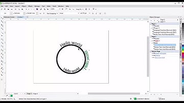 CorelDraw X7 Text to Path & Blur Effect