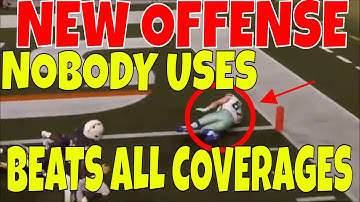 MADDEN 19 NEW OFFENSIVE SCHEME NOBODY IS RUNNING. DESTROYS ALL COVERAGES 🔥