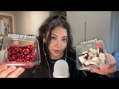 ASMR eating fruit and hoping for good CRUNCHES