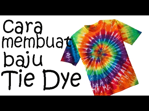  Cara  membuat  baju Tie  Dye  pelangi Centered Rainbow 