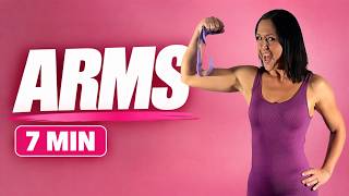 7 Minute Mini Band Workout for Toned Arms 💪 | Day 9/30