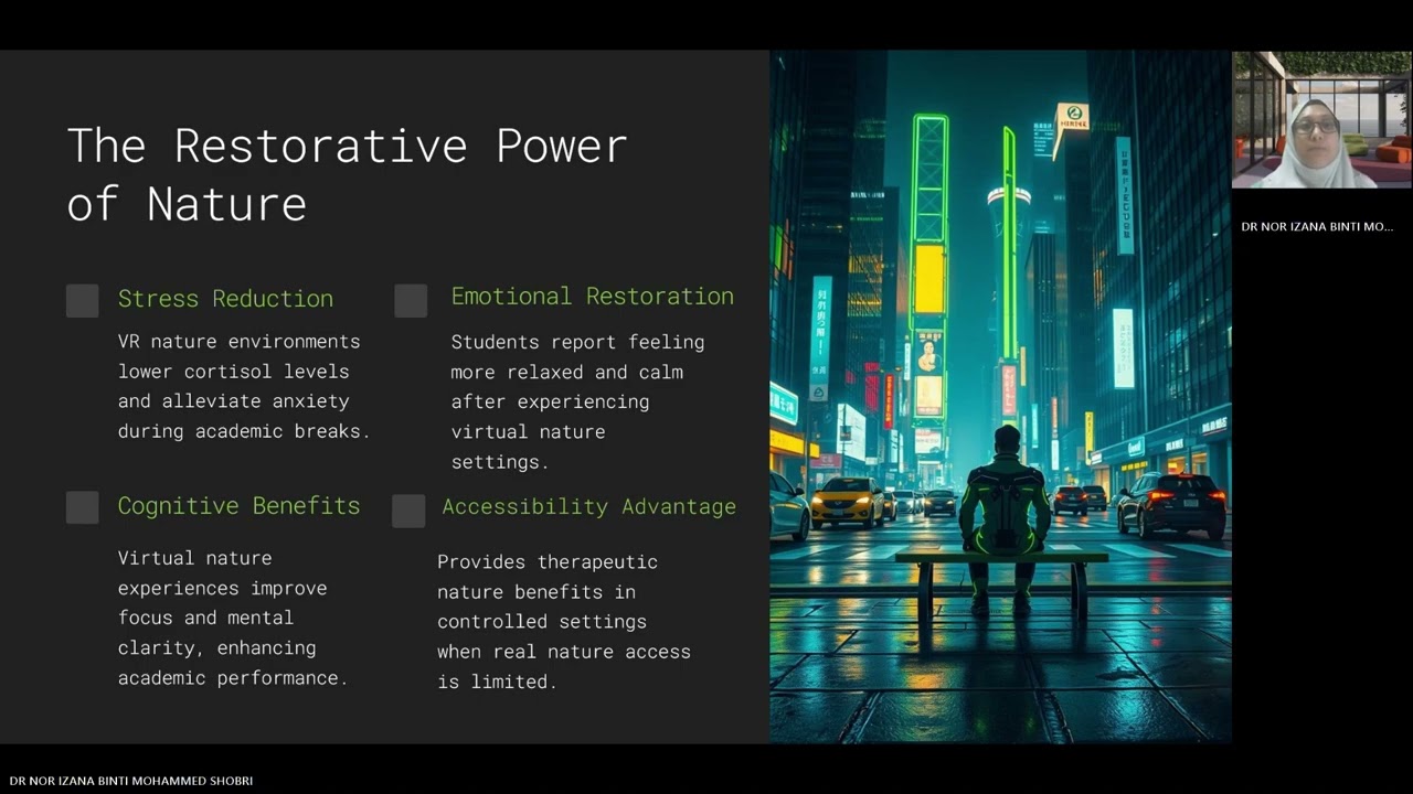 VIRTUAL ESCAPES: EXPLORING THE EFFECTS OF NATURE-BASED VR ENVIRONMENTS DURING ACADEMIC BREAKS