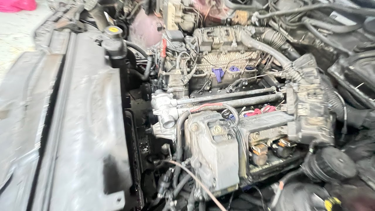 BMW E38 Water pump Replacement YouTube