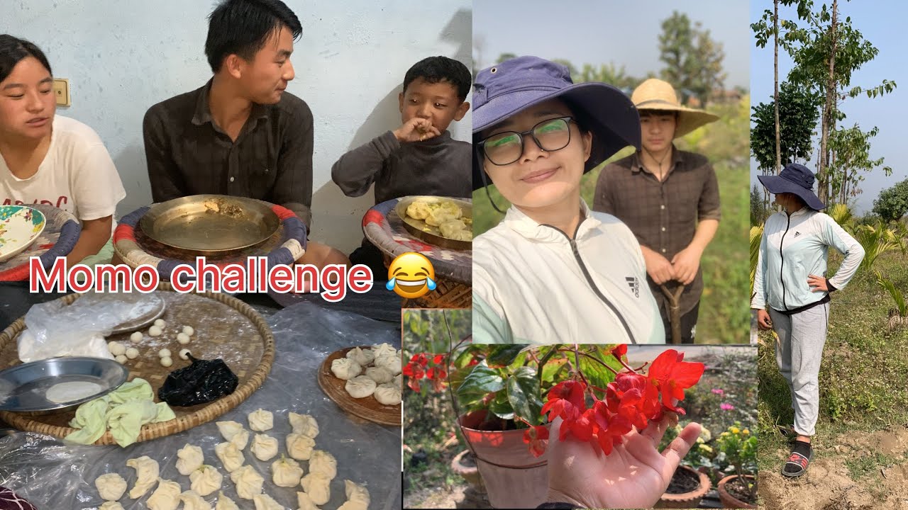 Cheli maitiko momo challenge 😂  valentine day yasto vyo hamro😅 @nachhiringanuska55 