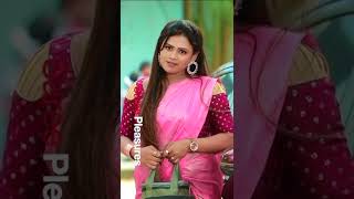189 Hot Aunty Satin Silk Saree Tamil Serial Actress Hot Pink Satin Saree And Red Saree Blouse