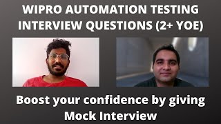 Wipro Automation Testing Interview Experience | Real Time Interview Questions and Answers