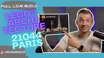 Lego Architecture | 21044 PARIS - Full Live Build