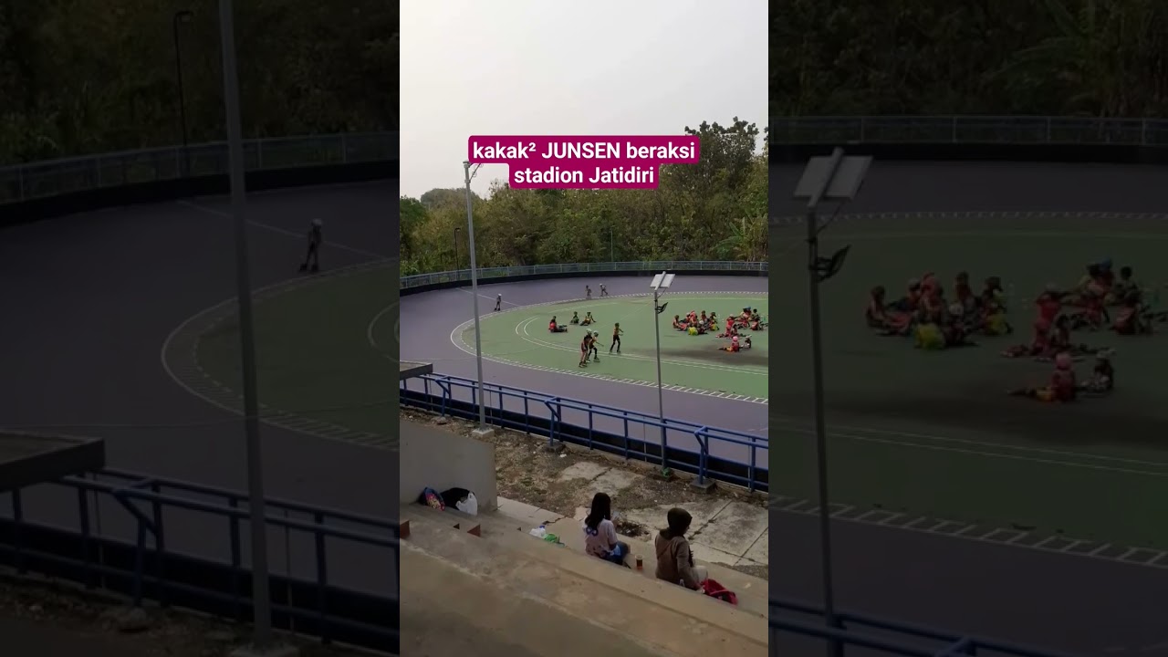 kakak² JUNSEN beraksi pakai sepatu roda 