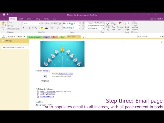 Take and share meeting notes with OneNote and Outlook - YouTube