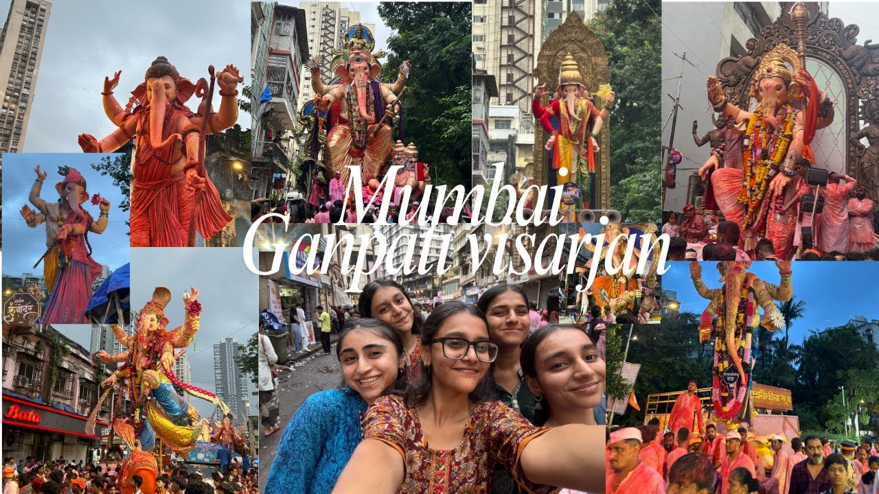 MUMBAI GANPATI VISARJAN VLOG 2025 | Experienced crazy emotions | wholesome 🥹💕