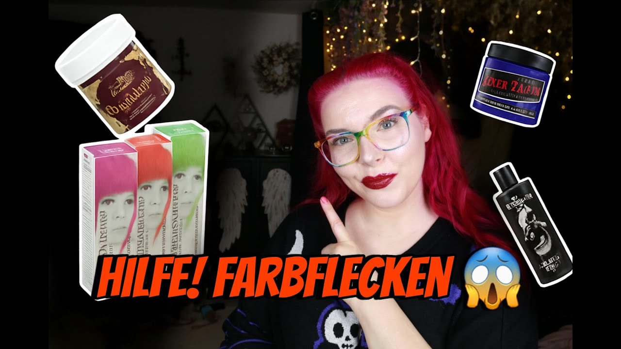 Direktziehende Haarfarben: Wie entfernt man Farbflecken von Haut & Waschbecken?