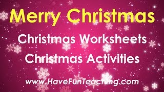 Christmas Worksheets and Christmas Activities (Have Fun Teaching)