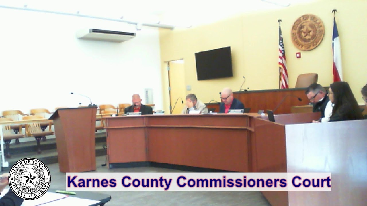 01-13-2026 Commissioners Court of Karnes County Texas