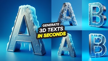 Generate 3D Typography in Seconds for FREE!!