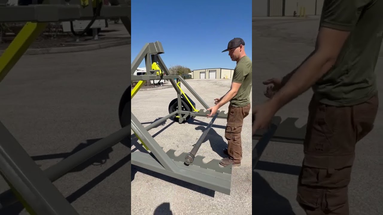 SELF-LOADING REEL TRAILER #customtrailers #manufacturers #reeltrailers #trailers #howto#diy #trailer