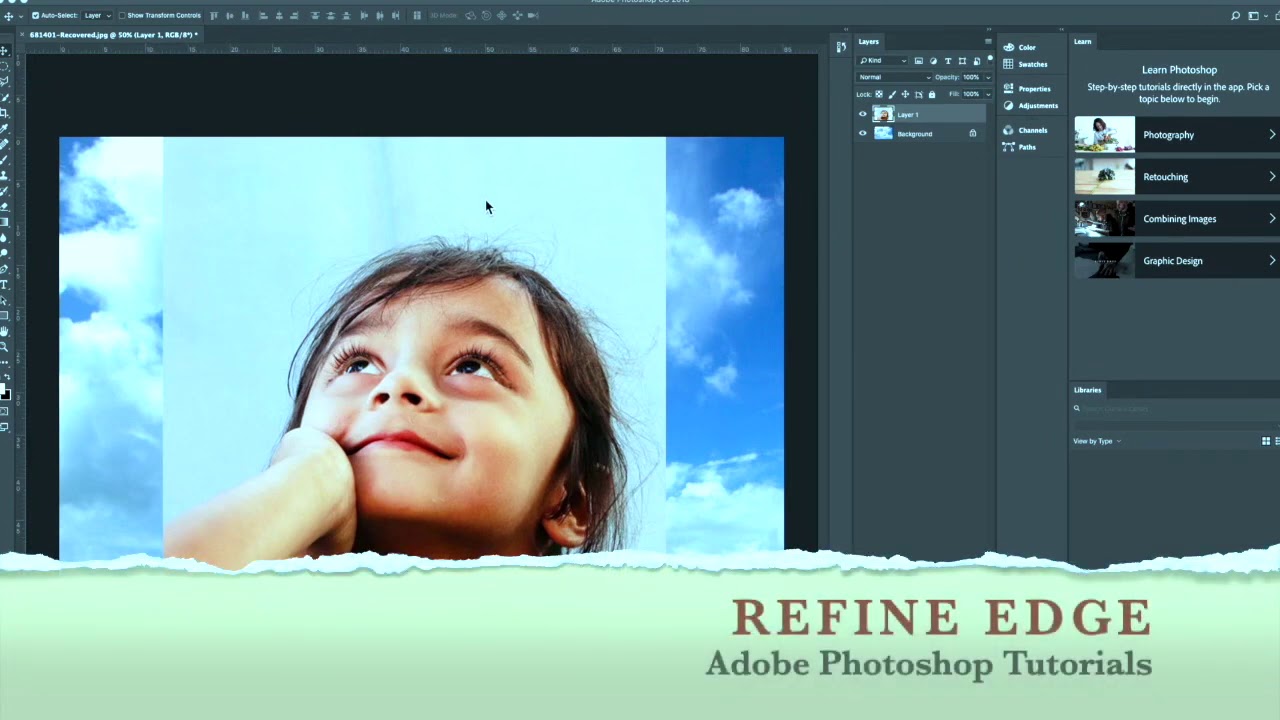 Refine Edge - Make smooth and perfect selections in Adobe Photoshop ...