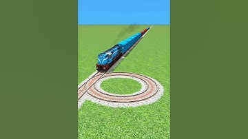 INDAN FREIGHT TRAIN CROSSING 360°DEGREE CIRCLE TRAICK 😱#Shorts#Viral#Trains