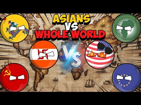 [ASIANS VS WHOLE WORLD] 🥵🔥 || World Provinces || #countryballs #geography 