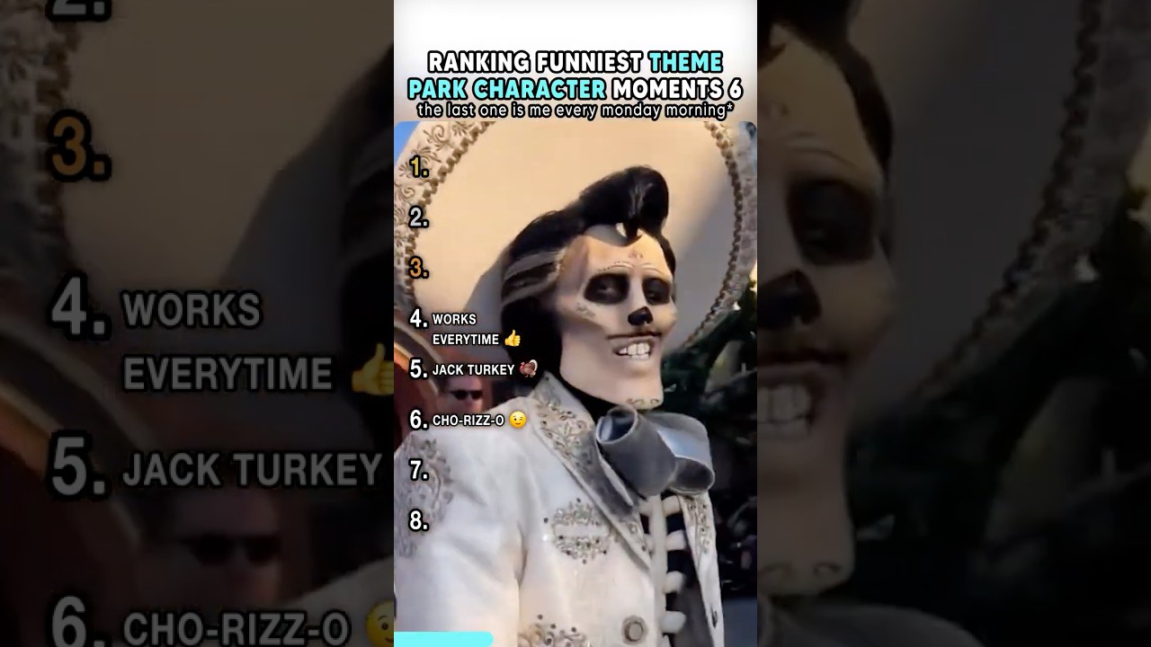 Top Funniest Theme Park Character Moments 6 #shorts #usa #disney