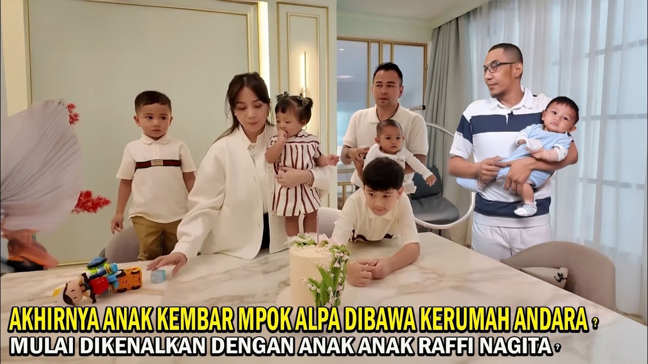 Raffi Ahmad Bawa Anak Kembar Mpok Alpa Kerumah Akan Dikenalkan Dengan Rafathar & Adiknya?