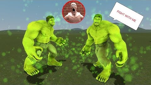 HULK vs SCP - 096 FIGHT IN GARRY MOD ON MAZE