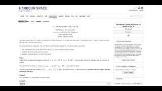 Solving Codeforces Question : Yet Another Card Deck