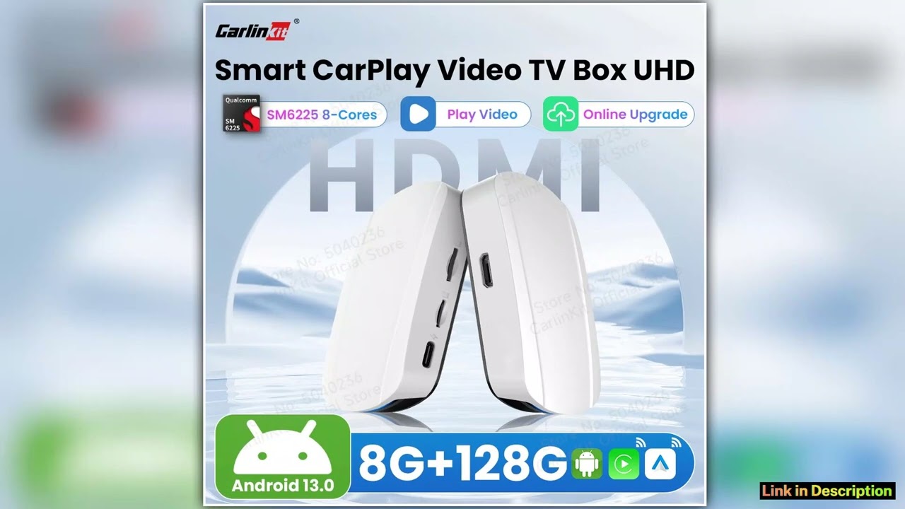 2025 Carlinkit 8G128G Smart CarPlay Ai Box Android 13 Qualcomm SM6225 660 8Core Wireless Android