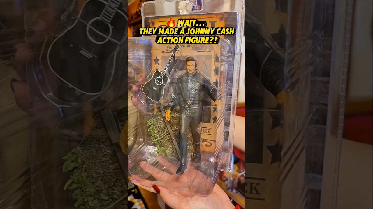 The Man in Black As an Action Figure! 🎸 #johnnycash #music