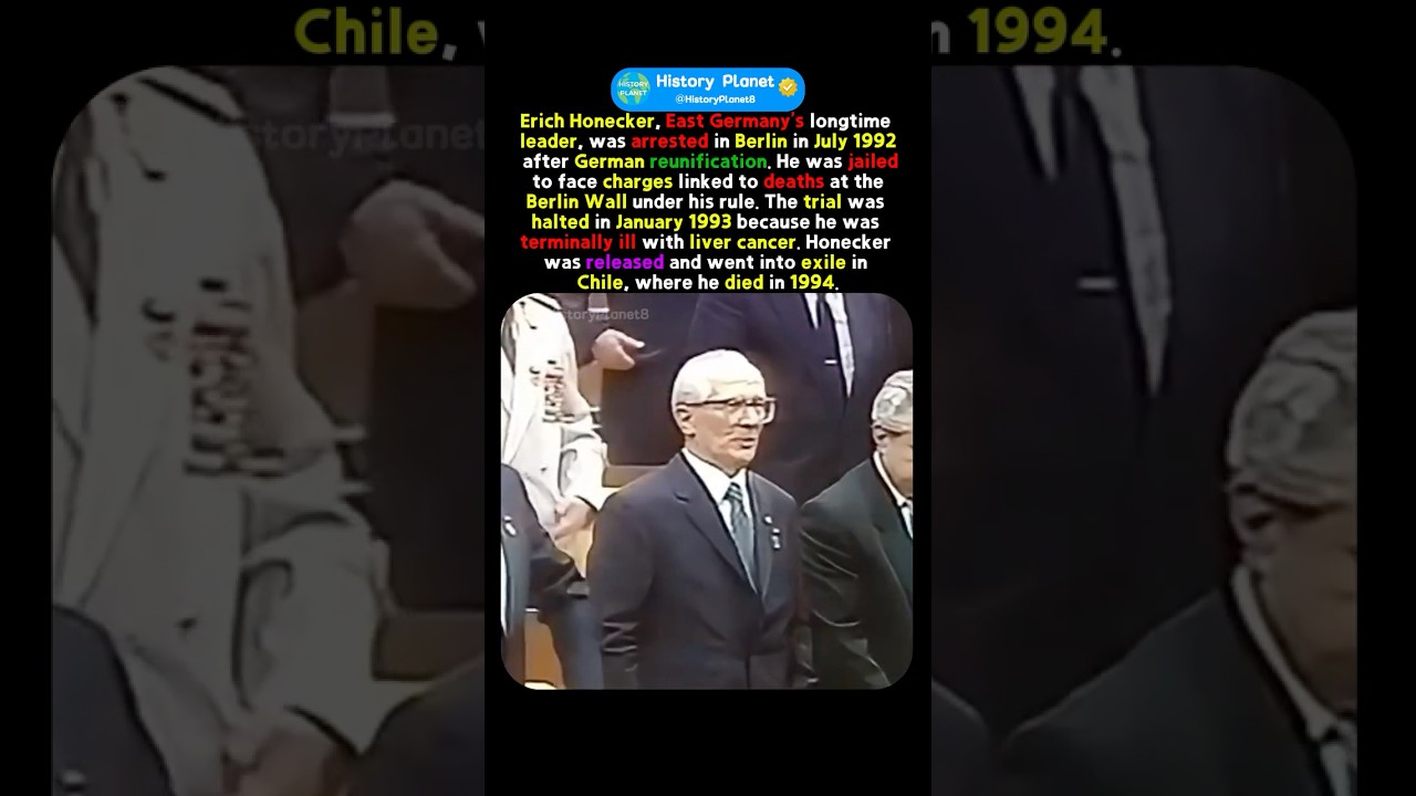 East German Leader Jailed 