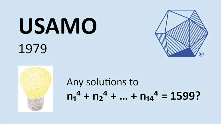 3 line solution?! | Q1 USAMO 1979 | Math Olympiad Training