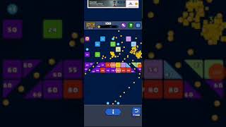 Bricks Ball Crusher level 13 completed on the first shot