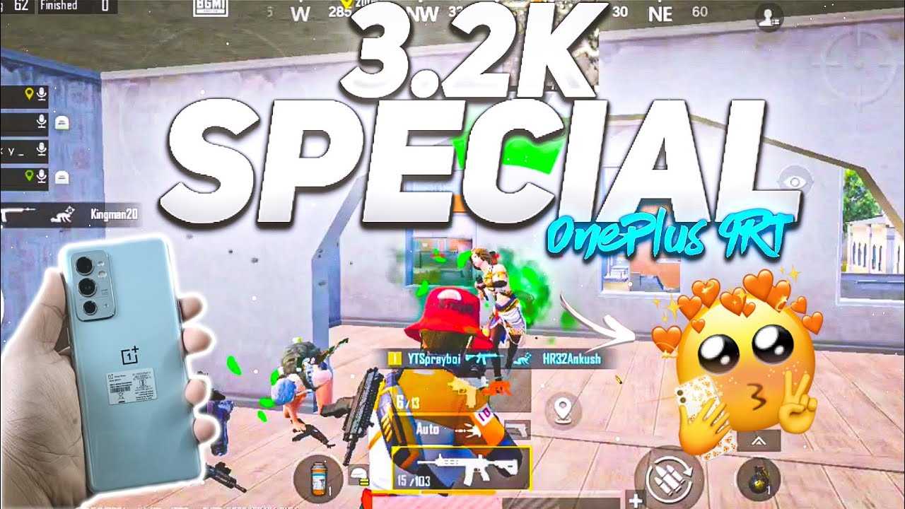3.2K SPECIAL 🌟 • 90FPS BGMI MONTAGE • ONEPLUS 9RT BGMI TEST • ONEPLUS 9RT IN 2023