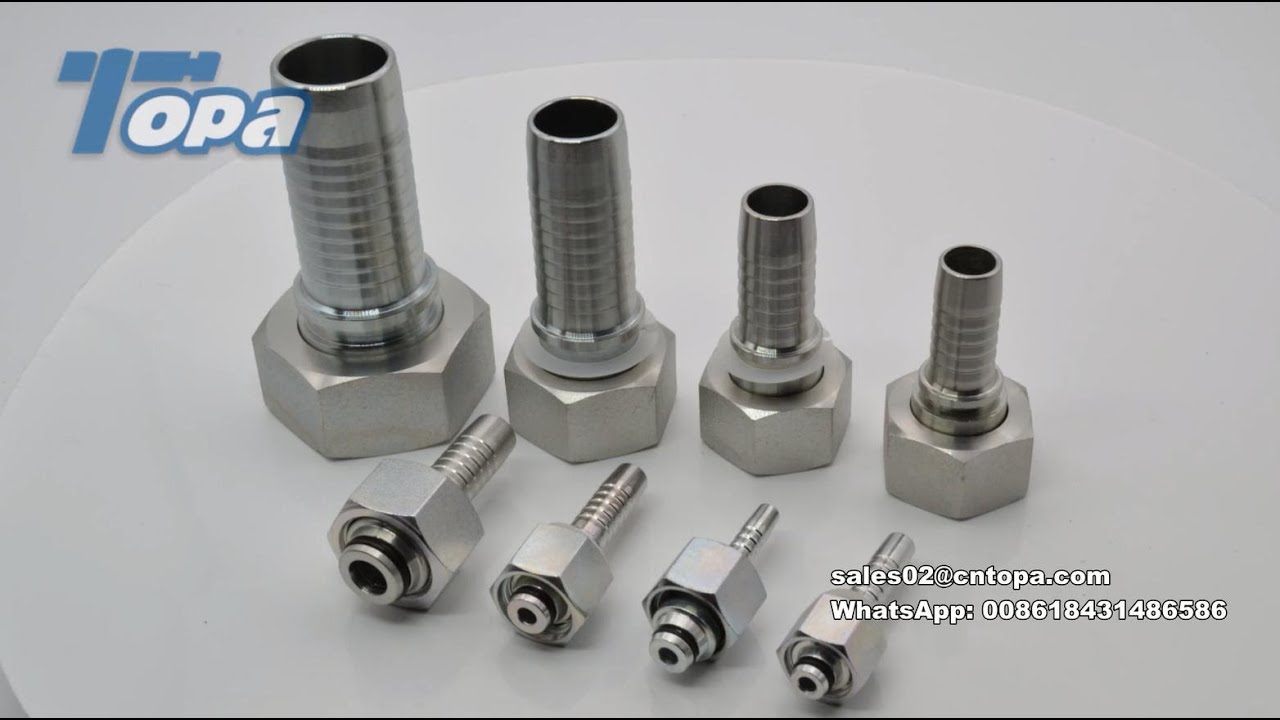 Oring hydraulic fitting 24° cone. YouTube