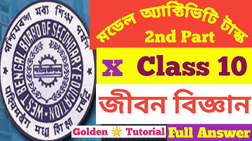 Class 10 Life Science Model Activity Task Part 2 With Full Answer, #Class10LifeScience