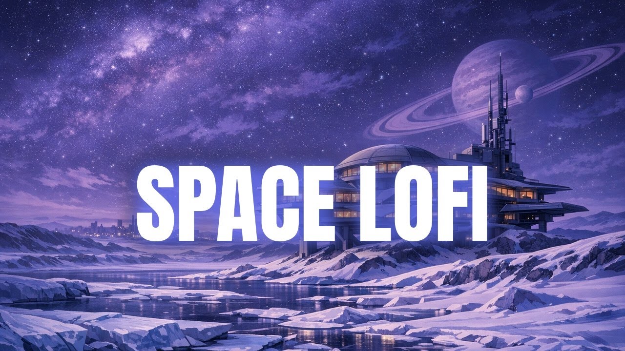❄️ Soft Snowy Lofi For Studying | Space Lofi Stream | The Snow Planet