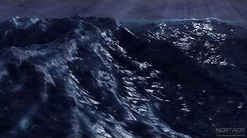 Blender test: Ocean Fluid Dynamics Simulation