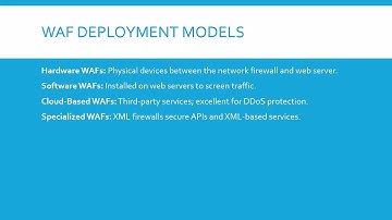 010 Web Application Firewalls Proxy Servers and Load Balancers