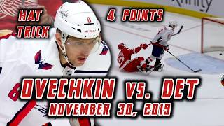 Ovechkin Pads The Stats Against The Red Wings (11/30/2019) @EveryOvechkinGoal